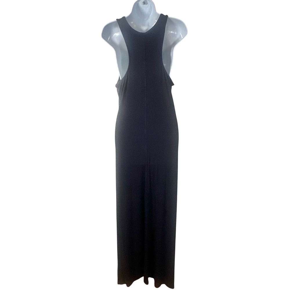 Daily Ritual Long Ribbed Racerback Tank Maxi Dress Medium Dark Blue - Picture 3 of 6